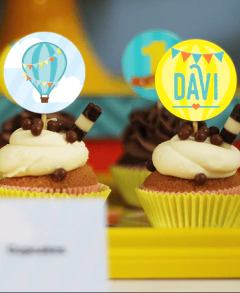 Kit digital - Festa Balão Menino - www.joyinthebox.com.br