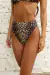 Tiro alto cavado Animal Print