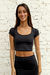 Top Violeta Black