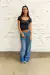 Top Violeta Long Black - comprar online