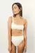Top Bikini Nina textura crema - comprar online