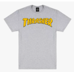 Remeras Thrasher GRIS/AMARILLO