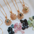 Collar Lotus - dorado -