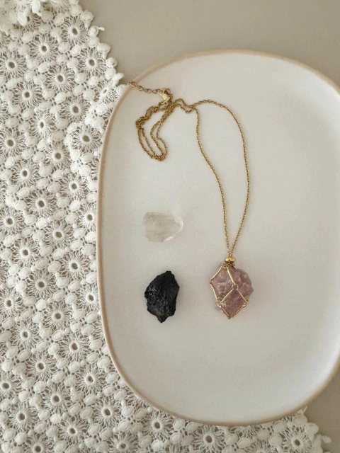 Collar Macramé - dorado- - comprar online