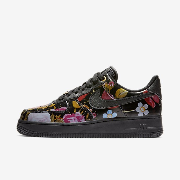 Nike Wmns Air Force 1 '07 Lxx Floral 'Black' thumbnail 2