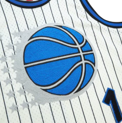 Orlando Magic Penny Hardaway Mitchell & Ness Cream Chainstitch Swingman Jersey - LoDeJim