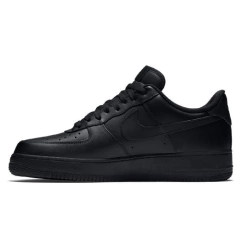 Air Force 1 Low 07 Black On Black - GS