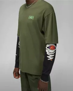 Nike Jordan Flight MVP Long Sleeve - Olive en internet