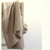 Manta Chal en Merino con Cashmere rayada Beige. - comprar online
