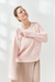 Imagen de Sweater "Crop Style" punto ingles en Algodon. Rosado.