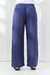 Pantalon Palazzo en Lino color Indigo. TU. - comprar online