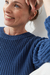 Sweater "Crop Style" punto ingles tejido en Algodon. Indigo. - into the mood