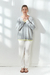 Sweater "Classic Style" en Algodon/Viscosa. Gris. - comprar online