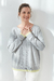 Sweater "Classic Style" en Algodon/Viscosa. Gris. - into the mood