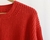 Sweater "Crop Style" punto ingles en Algodon. Tomate. - comprar online