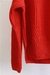 Sweater "Crop Style" punto ingles en Algodon. Tomate. en internet