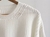 Sweater "Crop Style" punto ingles tejido en Algodon. Marfil. - tienda online