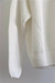 Imagen de Sweater "Crop Style" punto ingles tejido en Algodon. Marfil.