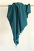 Imagen de Manta tipo Chal en Merino con Cashmere Petroleo.