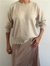 Sweater Basico en Merino con Cashmere Beige. - into the mood