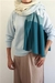 Manta Chal en Merino con Cashmere rayada Petroleo. en internet