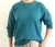 Sweater Basico en Merino con Cashmere Petroleo. en internet