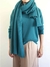 Manta tipo Chal en Merino con Cashmere Petroleo. - into the mood