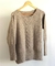 Sweater con trenza central en Mohair Blend.