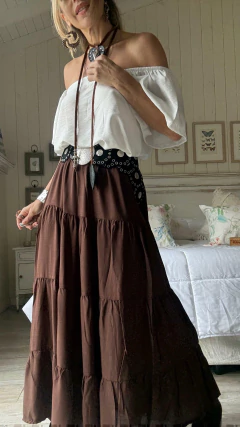 Falda BURDEOS - tienda online