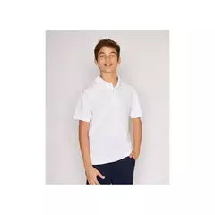 Chomba Pique Blanca Lisa Talle 2 al 14 desde - comprar online