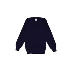 Pullover Escote V Azul Colegial Talle 4 al 50 desde