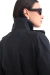 Chaqueta Cuello Alto Impermeable Negro