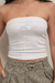 Top Bandeau Algodón Blanco - comprar online