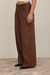 Pantalón Cintura Regulable Sastrero Chocolate | último talle 0 y 3 en internet