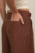Pantalón Cintura Regulable Sastrero Chocolate | último talle 0 y 3 - tienda online