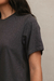Remera Algodón Básica Con Bordador Gris - online store