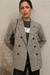 Blazer Cruzado Sastrero Cuadrillé - comprar online
