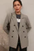 Blazer Cruzado Sastrero Cuadrillé - comprar online