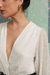 Blusa Cruzada Plumeti Blanca - buy online