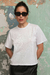 Remera Algodón Básica Con Bordador Blanca - comprar online
