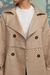 Trench Mangas Desmontables Gabardina Visón - comprar online