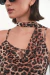 Body Drapeado Microtul Animal Print - comprar online
