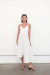 Vestido Espalda Cruzada Blanco - tienda online