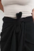 Falda Corta con Lazo Negra - tienda online