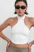 Top Escote Halter Blanco - tienda online