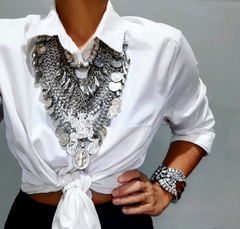 COLLAR METALICO PLATA