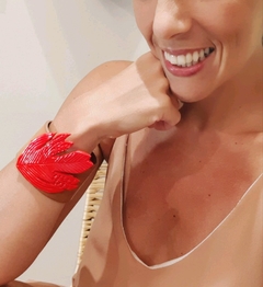 BRAZALETE HOJA ROJA