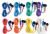 Cabo Eletrodo 16mm - Plug P2 - Conjunto 8pcs