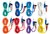 Cabo Eletrodo 8mm - Plug P2 - Conjunto 8pcs