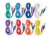 Cabo Jacare Mini - Plug P2 - Conjunto 8pcs - comprar online